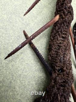Papua New Guinea Sepik River Woven Thorn Neck Ornament Woburu Village 1989