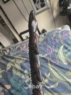 Papua New Guinea, Sepik Tribal Art Staff