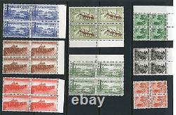 Papua New Guinea Set Of Blocks Scott#139/46 Mint Never Hinged