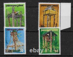 Papua New Guinea Sg496/9 1985 Ceremonial Structures Set Leigh Mardon Mnh