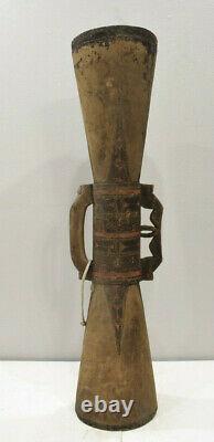 Papua New Guinea Siassi Carved Wood Drum