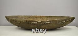 Papua New Guinea Siassi Wood Ceremonial Blackened Bowl