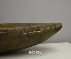 Papua New Guinea Siassi Wood Ceremonial Blackened Bowl