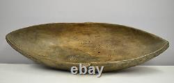 Papua New Guinea Siassi Wood Ceremonial Blackened Bowl