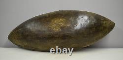 Papua New Guinea Siassi Wood Ceremonial Blackened Bowl