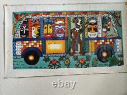Papua New Guinea South Pacific Tribal FOLK ART PAINTING by Winston Kauage, Jr