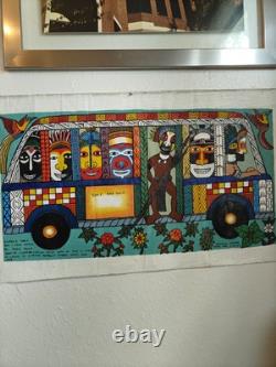 Papua New Guinea South Pacific Tribal FOLK ART PAINTING by Winston Kauage, Jr