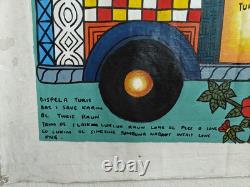 Papua New Guinea South Pacific Tribal FOLK ART PAINTING by Winston Kauage, Jr