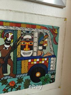 Papua New Guinea South Pacific Tribal FOLK ART PAINTING by Winston Kauage, Jr