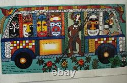 Papua New Guinea South Pacific Tribal FOLK ART PAINTING by Winston Kauage, Jr