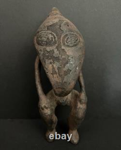 Papua New Guinea Spirit Figure, Hand Carved Keram River Sacred Bird Man Ancestor