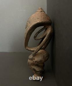 Papua New Guinea Spirit Figure, Hand Carved Keram River Sacred Bird Man Ancestor