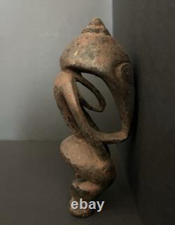 Papua New Guinea Spirit Figure, Hand Carved Keram River Sacred Bird Man Ancestor
