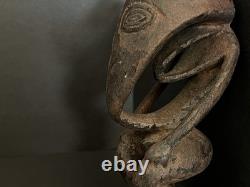 Papua New Guinea Spirit Figure, Hand Carved Keram River Sacred Bird Man Ancestor