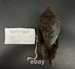 Papua New Guinea Spirit Figure, Hand Carved Keram River Sacred Bird Man Ancestor