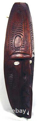 Papua New Guinea Spirit Mask Sepik River Carved Wood 53.5 cm / 21 inch