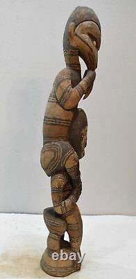 Papua New Guinea Statue Iatmul Kambot Village Bird Wood Statue