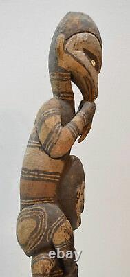 Papua New Guinea Statue Iatmul Kambot Village Bird Wood Statue