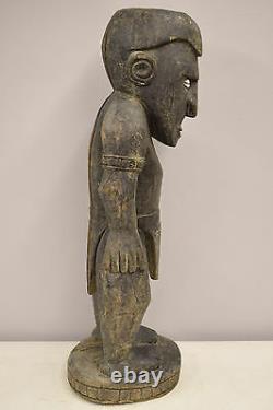 Papua New Guinea Statue Shell Eyes Sepik River Kambot Village