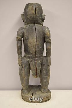 Papua New Guinea Statue Shell Eyes Sepik River Kambot Village