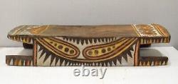 Papua New Guinea Stool Abelam Tribe Clan Symbols