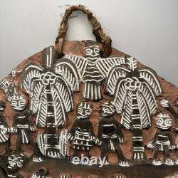 Papua New Guinea Story Board Kambot Village Crocodile Canoe Hand Carved
