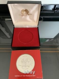 Papua New Guinea Ten 10 Kina 1976 Silver Proof Coin Franklin Mint 41.6 gr SILVER