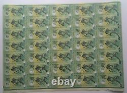 Papua New Guinea Uncut Sheet Of 35 X 2 Kina Polymer Banknote Uncutsheet Unc