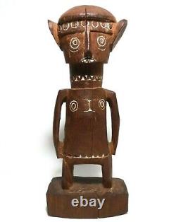 Papua New Guinea Vint Hand Carved/painted Wood Deity Fig Oceanic Tribal/folk Art