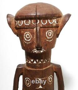 Papua New Guinea Vint Hand Carved/painted Wood Deity Fig Oceanic Tribal/folk Art