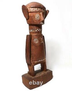 Papua New Guinea Vint Hand Carved/painted Wood Deity Fig Oceanic Tribal/folk Art