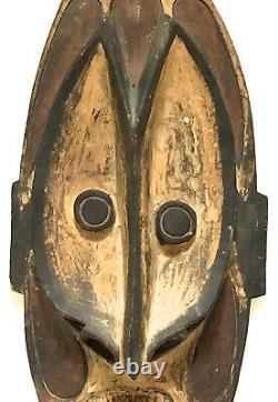 Papua New Guinea Vintage Carved Native Tribal Wood Mask
