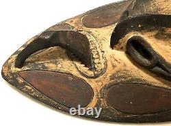 Papua New Guinea Vintage Carved Native Tribal Wood Mask