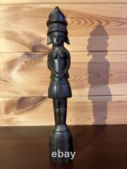 Papua New Guinea Vintage Wooden Sculpture Female Massim Tobriand Islands