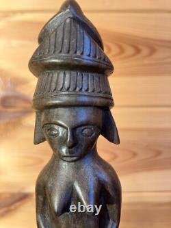 Papua New Guinea Vintage Wooden Sculpture Female Massim Tobriand Islands
