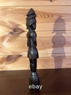 Papua New Guinea Vintage Wooden Sculpture Female Massim Tobriand Islands