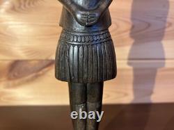 Papua New Guinea Vintage Wooden Sculpture Female Massim Tobriand Islands