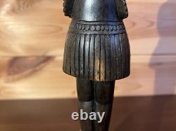 Papua New Guinea Vintage Wooden Sculpture Female Massim Tobriand Islands