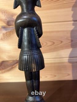Papua New Guinea Vintage Wooden Sculpture Female Massim Tobriand Islands
