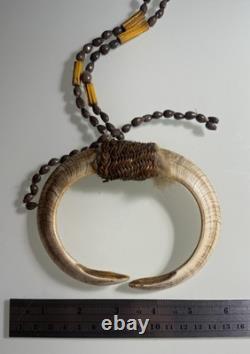 Papua New Guinea, Wild Boar Tusk, Necklace, Native Tribal Art Work