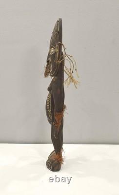 Papua New Guinea Wood Figure Ceremonial Mindimbit Village