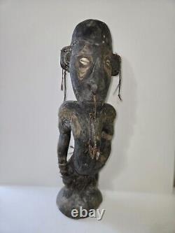 Papua New Guinea Wood Figure Mindimbit Village Ancestry Figure