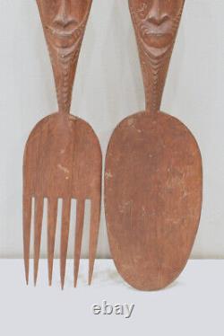 Papua New Guinea Wood Fork and Spoon