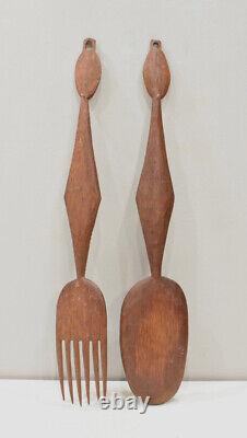 Papua New Guinea Wood Fork and Spoon