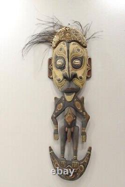 Papua New Guinea Wood Hook Statue Kaminabit Village