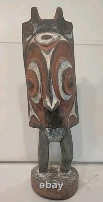 Papua New Guinea Wood Sepik River tribal figure Circa 1960's