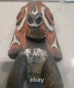 Papua New Guinea Wood Sepik River tribal figure Circa 1960's