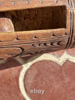 Papua New Guinea Wooden Slit Drum Vintage Hand Carved