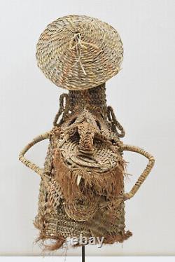 Papua New Guinea Woven Tumbaum Mask Middle Sepik