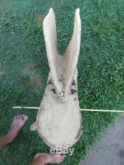 Papua New Guinea antique. Bainings Fire Dance Ceremonial Mask